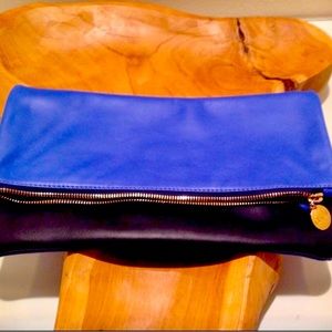 Clare V Foldover Leather Clutch